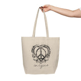 Peace Love Imagine Canvas Shopping Tote - Eco-Friendly Tote Bag