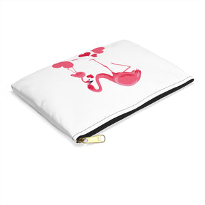 Flamingo Mama and Baby - Accessory Pouch - Mother's Day or Any Day!