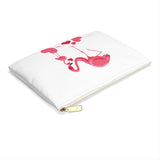 Flamingo Mama and Baby - Accessory Pouch - Mother's Day or Any Day!