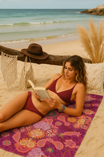 Boho Bliss Mandala Beach Towel