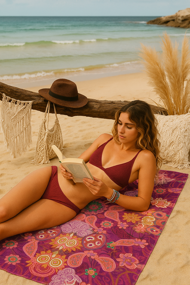 Boho Bliss Mandala Beach Towel