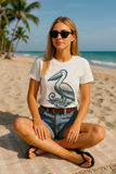 Vintage Pelican Graphic Tee – Available in Black, Blue & White