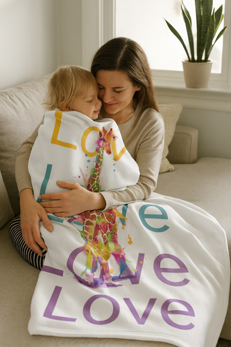 Love - Soft Fleece Blanket - Wrapped in Love!