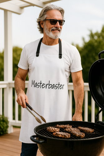 Masterbaster Apron – Funny Grillmaster BBQ Apron for Cool Dads