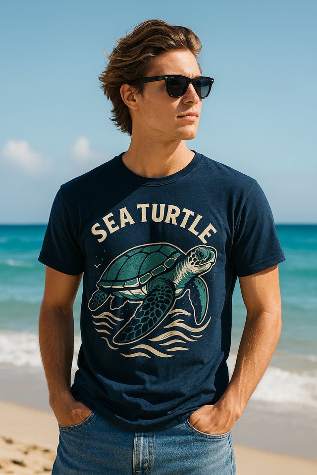 Sea Turtle Sunset Tee