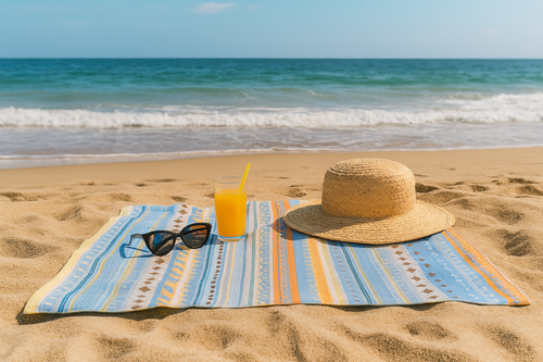 Sunset Beach Towel – Soft, Vibrant & Made for Sunshine Days