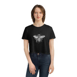 Bee  Crop Top - Women's Flowy Cropped Tee