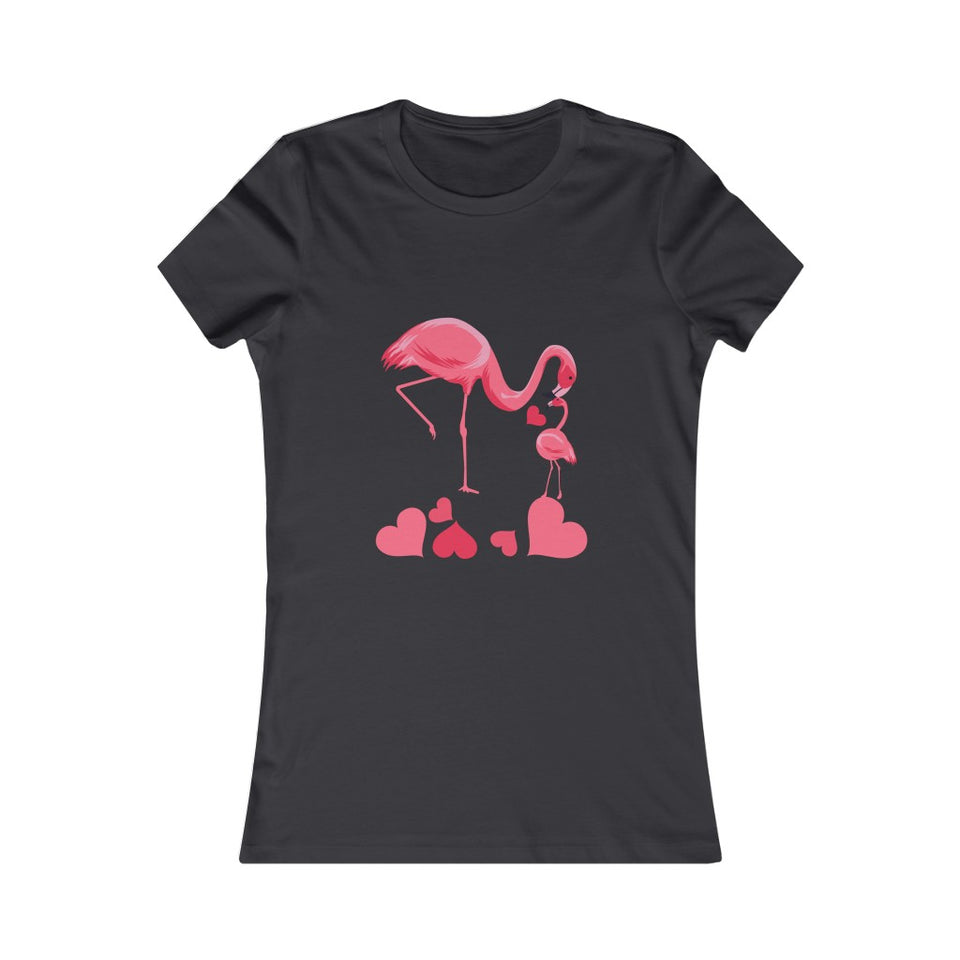 Mama and Baby Flamingo Tee