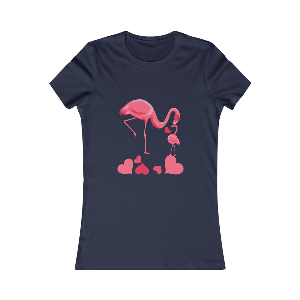 Mama and Baby Flamingo Tee