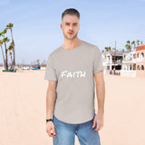 FAITH - Men's Jersey Curved Hem Tee