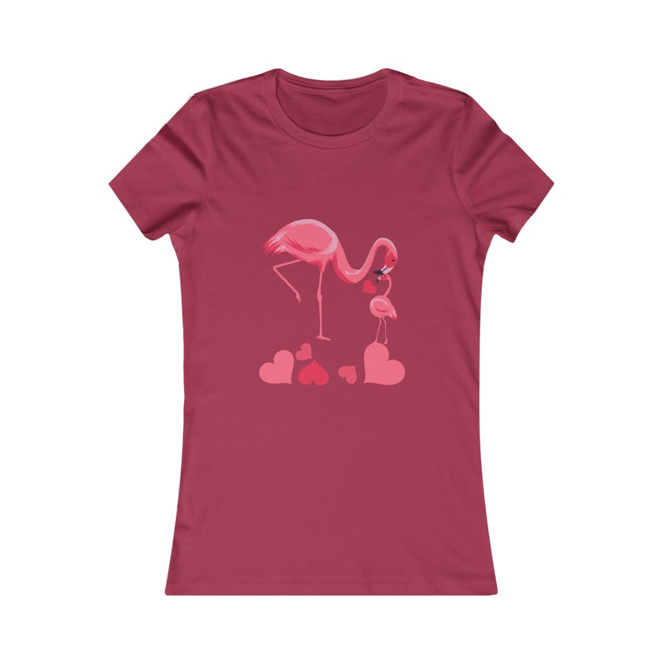 Mama and Baby Flamingo Tee
