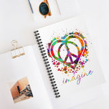 Imagine Peace Spiral Notebook - Ruled Line