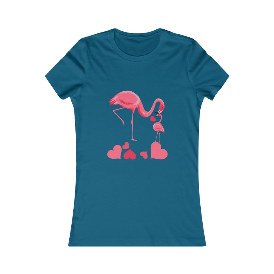 Mama and Baby Flamingo Tee