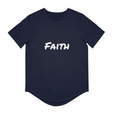 FAITH - Men's Jersey Curved Hem Tee