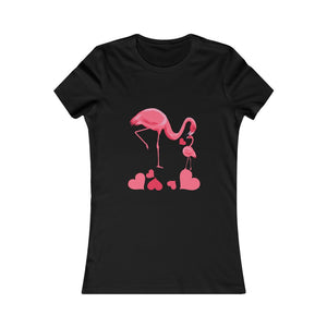 Mama and Baby Flamingo Tee