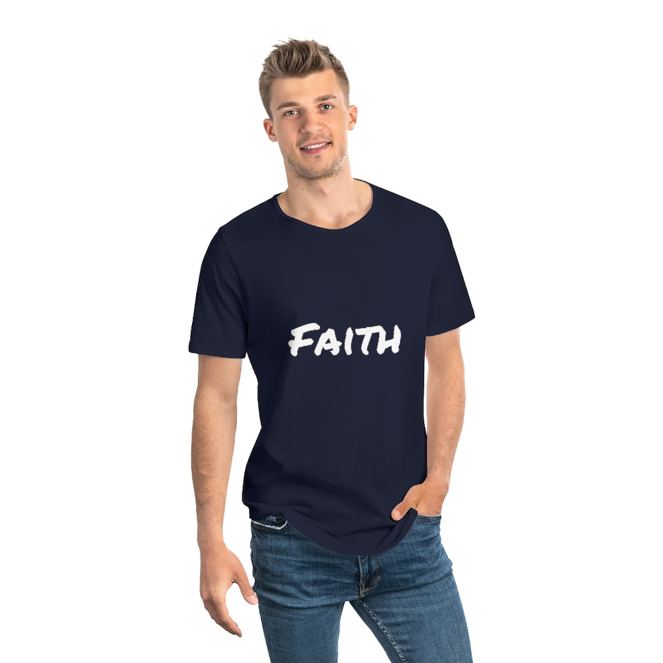 FAITH - Men's Jersey Curved Hem Tee