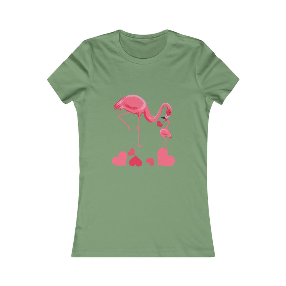 Mama and Baby Flamingo Tee