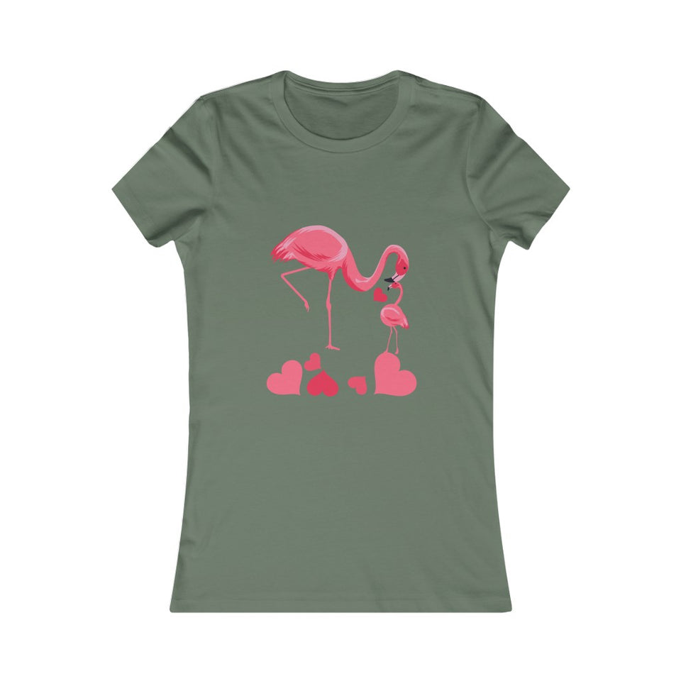 Mama and Baby Flamingo Tee
