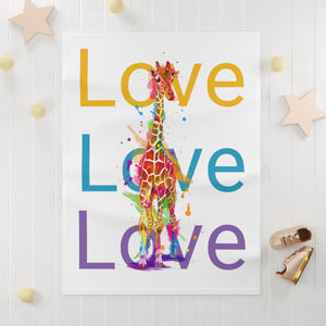 Love - Soft Fleece Blanket - Wrapped in Love!