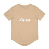 FAITH - Men's Jersey Curved Hem Tee