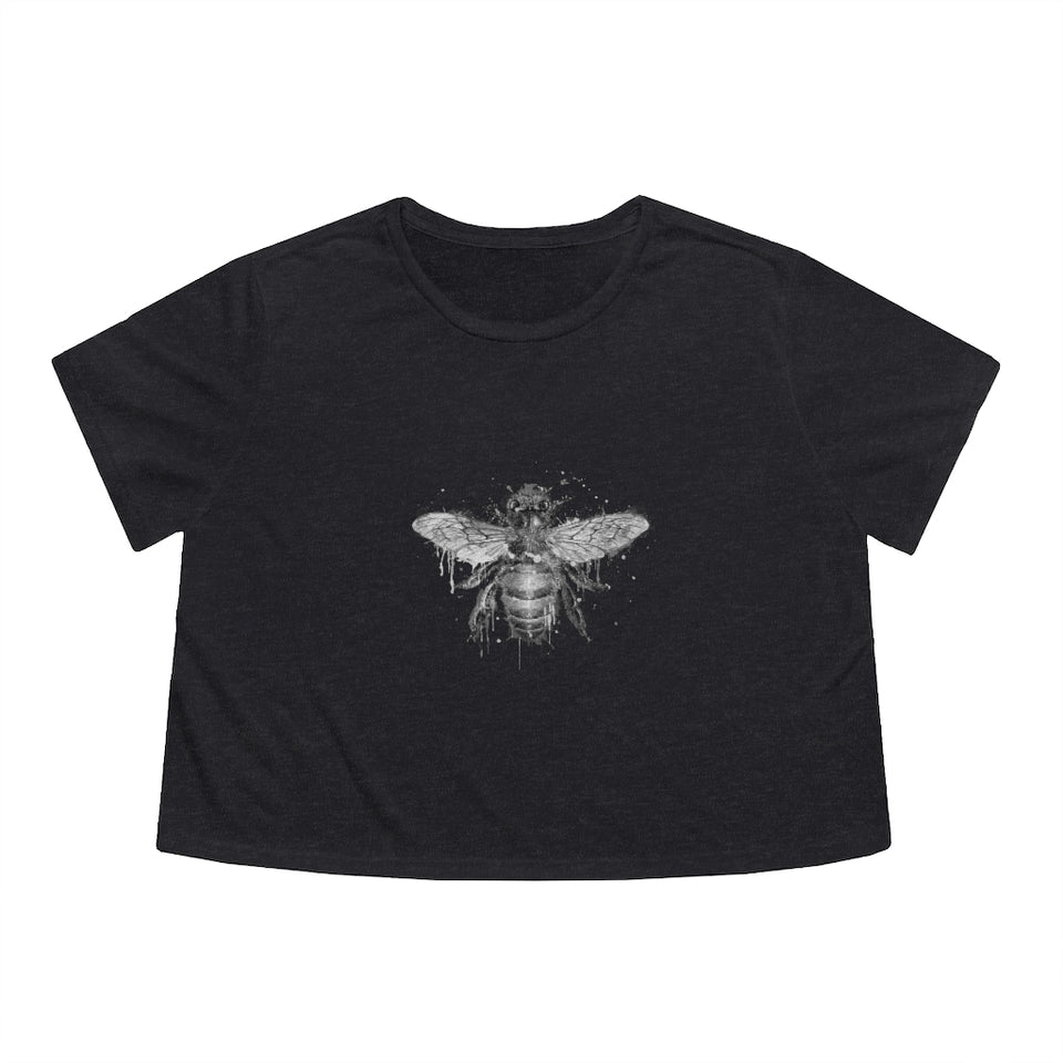 Bee  Crop Top - Women's Flowy Cropped Tee